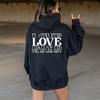 Love All Day Everyday Cute Hoodie Women Hoody Sweatshirts Pullovers Quote Unisex Pure Aesthetic Cotton Top Jumper Casual Hoodies