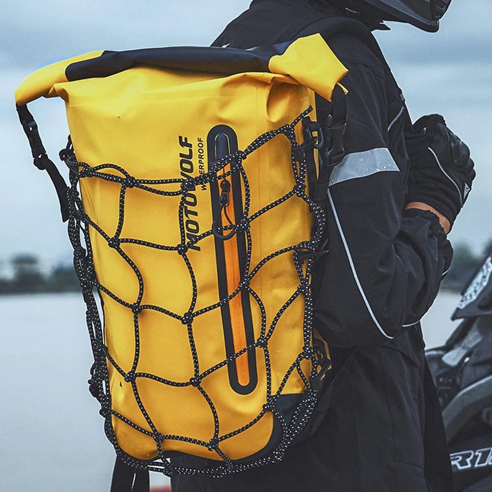 Мотоциклетный рюкзак Мужской Женский Водонепроницаемая сумка Рюкзак для шлема-интеграла Сумка для райдера Светоотражающая дорожная сумка Сумки для мотоциклетных шлемов