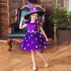 Halloween Costumes Children Costumes Cosplay Princess Dress Witch Skirt Sparkling Kids Birthday Dress Elegant Soft Party Dress Ball Gown for Girls