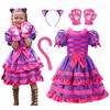 ReliBeauty Cat Costume Halloween Animal Outfit Kids Girls Purple