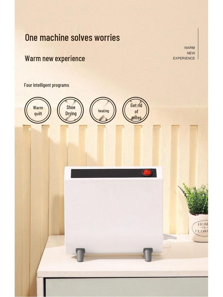 Компактный настольный обогреватель и осушитель: Антиплесневый сушитель для обуви и одеял для общежитий