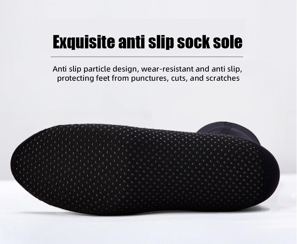 Elastic 3mm Neoprene Diving Socks for Cold and Anti slip Winter Swimming, Warm Beach and Foot protection