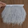 Новый! Высокое качество, 5 метров белой ленты из страусиных перьев, длина перьев 8-11 см/аксессуары для одежды своими руками
