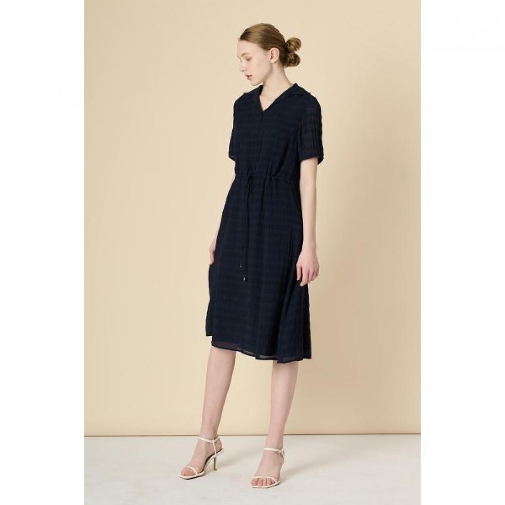 Bcbg Drawstring Dress With Shirt Collar B3m4o622