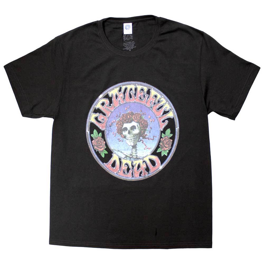 Grateful Dead - Bertha Circle Винтажная стирка (Очень темный угольный цвет) (Футболка)
