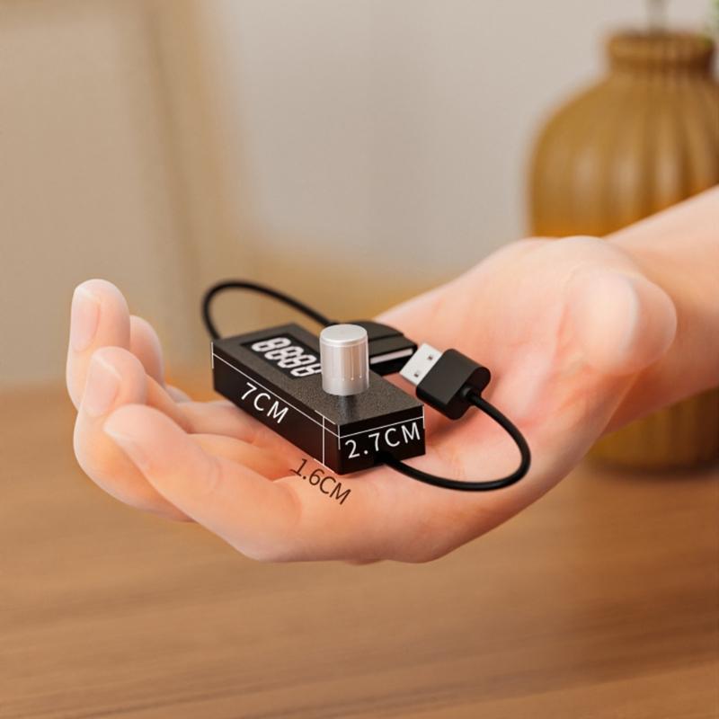 USB Таймер обратного отсчета Кабель питания с переключателем Поддерживает 5V2A для автоматического отключения питания В вентиляторе, лампе и аквариумах