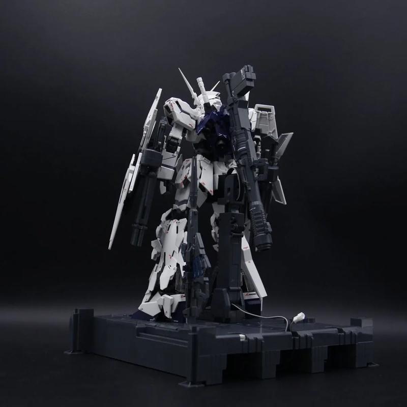 SUPA MGEX 1/100 Unicorn Восстановленная Версия Полный Комплект С Блоком Светодиодов Щитом и Клеткой Сборная Модель Фигурка-Игрушка Пазл для Мальчиков