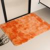 1PCS Plush Mat Orange Gradient Tie-dye Soft Fuzzy Fluffy Bathroom Mat Bedside Rug For Hallway Bedroom Washroom