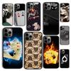 Осенняя игра в карты Покер Чехол для телефона для iPhone 17 Air 16 16e 15 12 11 13 14 Pro Max Apple Plus Coque