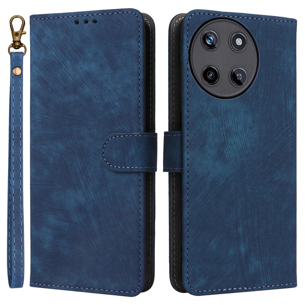For Realme 11 4G (159.9x73.3x7.95mm) RFID Blocking Phone Case PU Leather Magnetic Flip Folio Cover