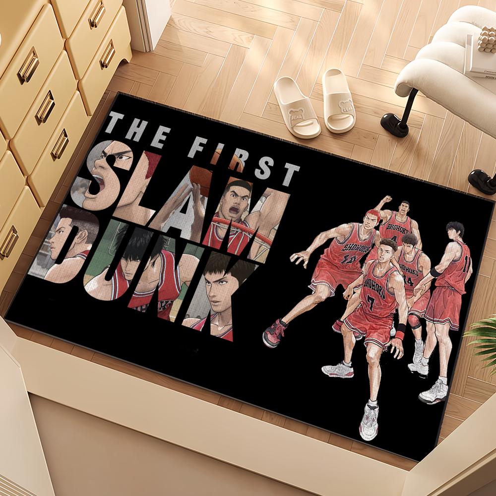 Bilibili SLAM DUNK Дверной коврик Приветственный коврик Нескользящий коврик для пола Спальня Кухня Ванная Балкон Прихожая Ковры Домашний декор Ковер
