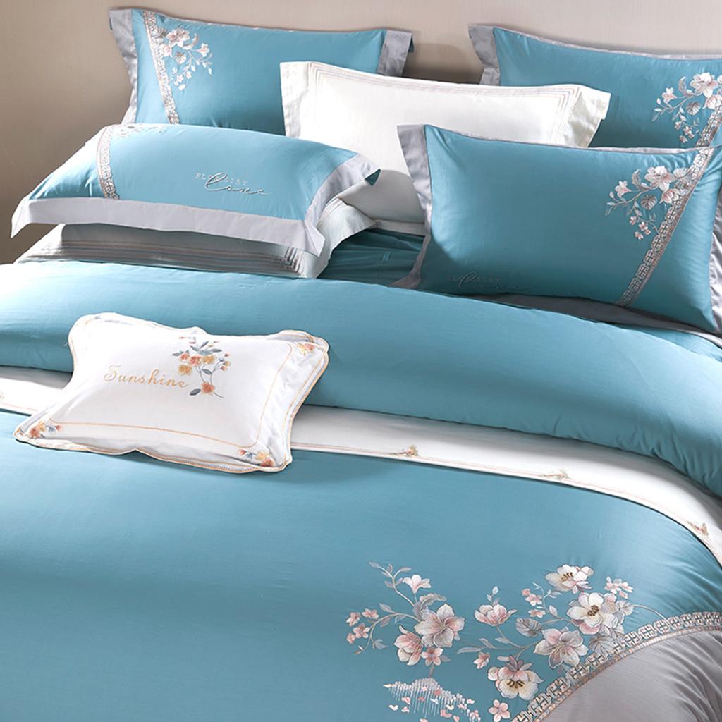 100 Thread Cotton New Chinese Style High-End Embroidery Four Piece Set