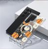 Магнитный чехол для телефона с блоками цвета и тыквой для iPhone 15/16/17 Pro Max - Прозрачный, Полная защита