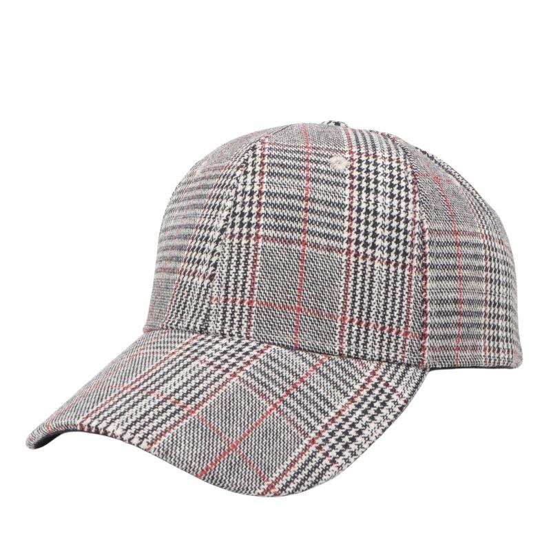 Women's Houndstooth Baseball Cap - Spring and Autumn Outdoor Sunshade Hat with Curved Brim Perfect for Casual Daily Wear and Sun Protection