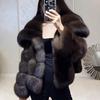 Big Lapel Purple Mink Coat Winter Thickened Young Short Environmentally Friendly Fur Coat Women's New