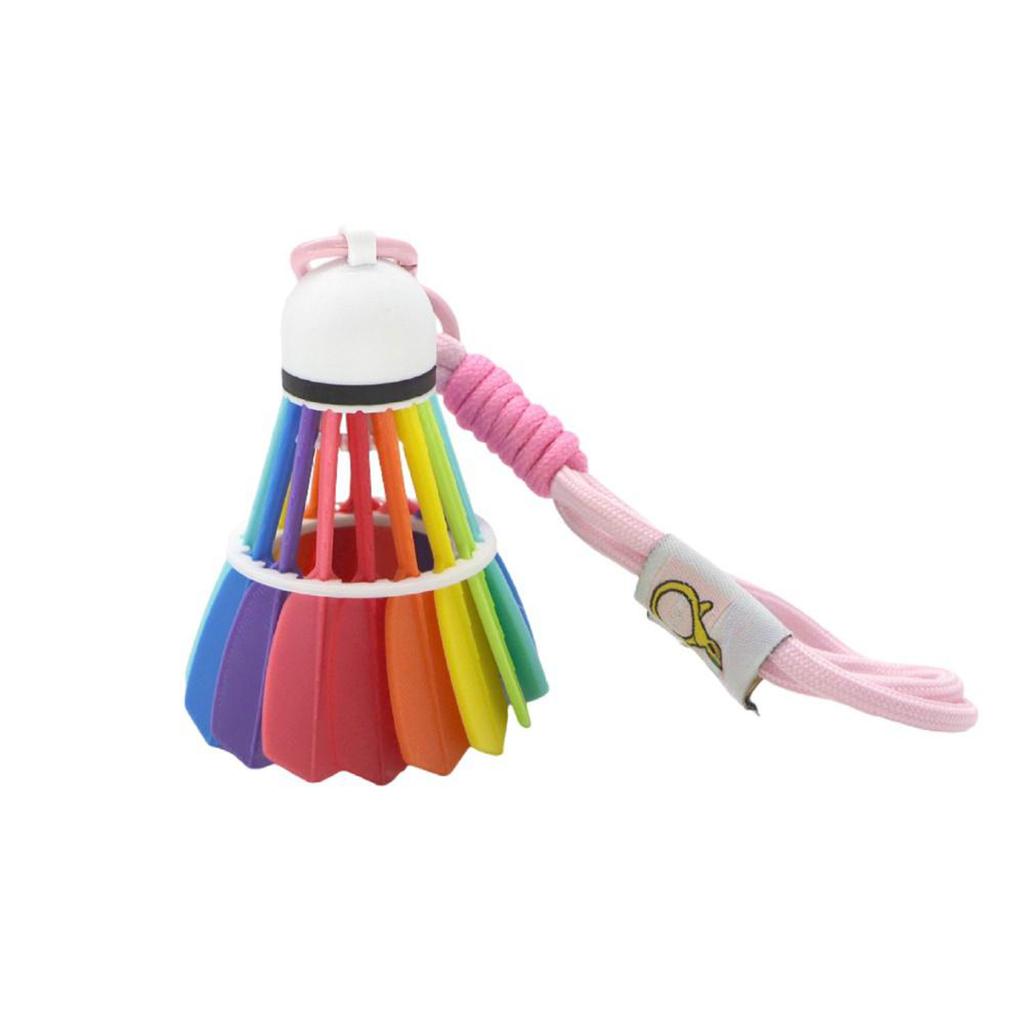 3D Printed Badminton Shuttlecock Keychain, Cute Badminton Shuttlecock Pendant Keychain Charm, A Must-have For Sports Enthusiasts