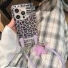 Креативный фиолетовый чехол с принтом леопарда для iPhone 17 Pro Max