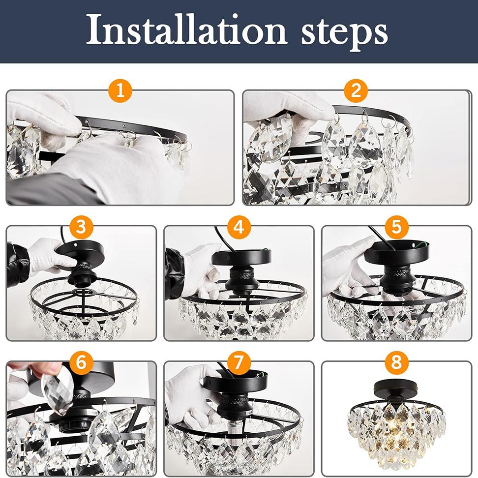 Современный маленький хрустальный потолочный светильник Мини золотая полупотолочная люстра Светильник для прихожей спальни ванной комнаты гардеробной e27