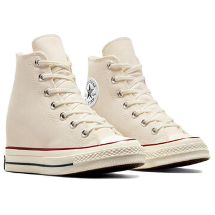 Кеды Converse Chuck 70 Wmns на танкетке с высокой платформой 'Egret' Женские A12562C
