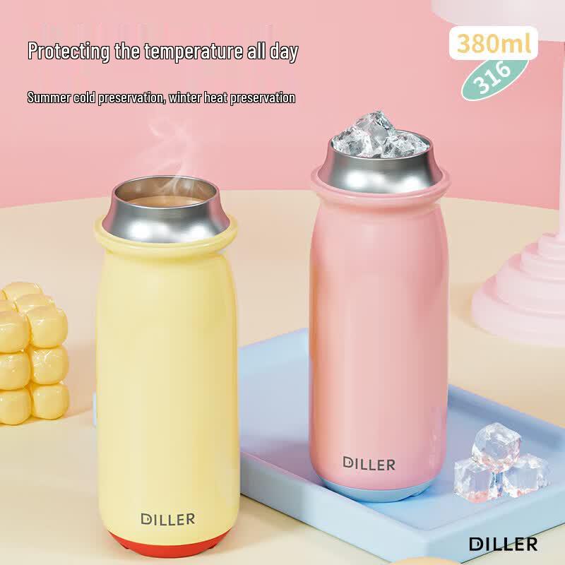 Термокружка Diller D9507 из нержавеющей стали для автомобиля и офиса с ситечком для чая