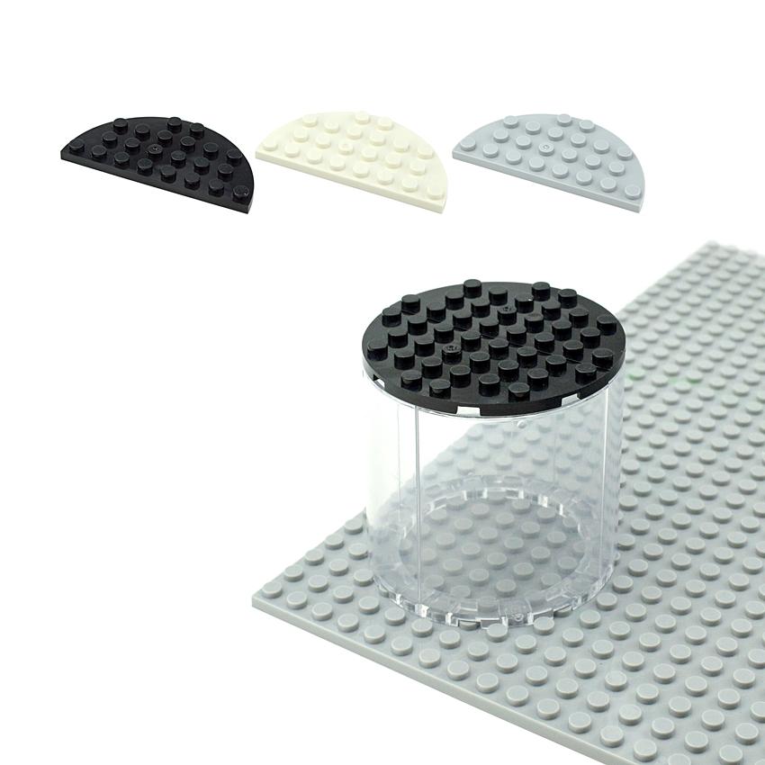 Детальmoc Полукруглая пластина Совместимая с 22888 30562 46361 Enlighten Строительные блоки Детали DIY Сборные Частицы Игрушки Для Детей