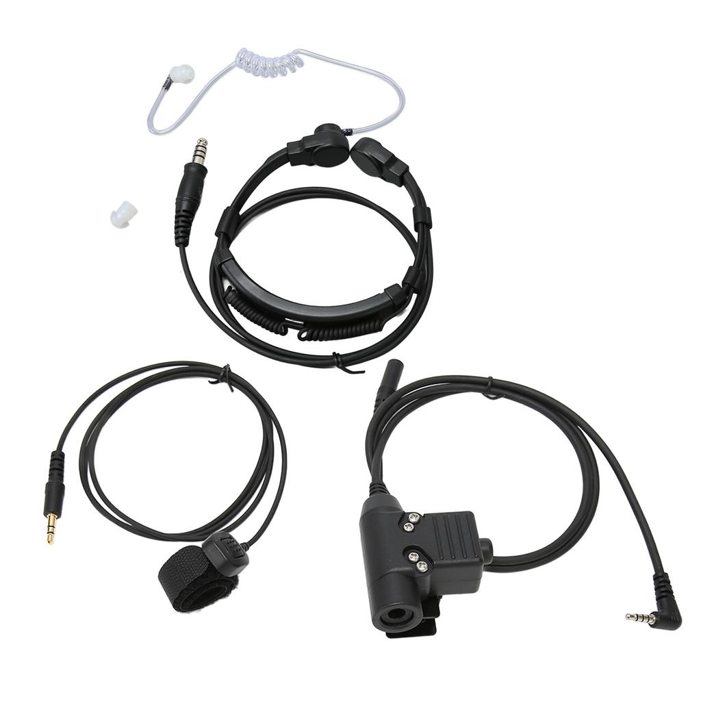 Гарнитура с микрофоном для горла с адаптером PTT, разъем 7,1 мм, наушник с микрофоном для радиостанции Xiaomi 2 Way