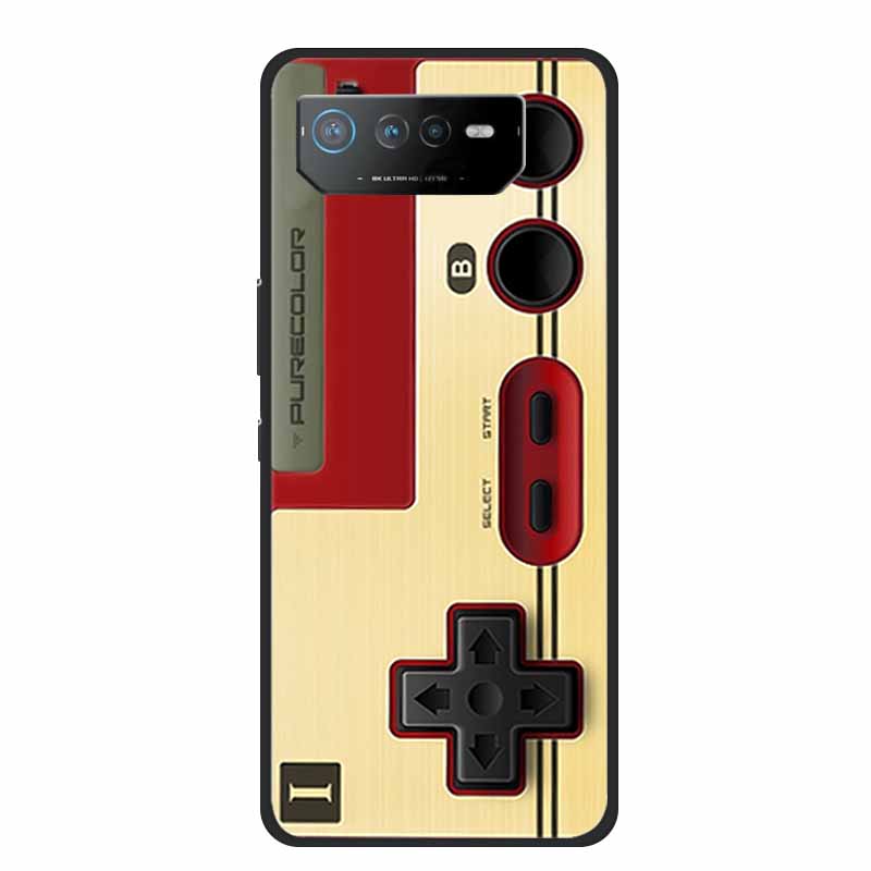 Чехол для Asus ROG Phone 6 Pro Phone6 Pro Coque Черный ТПУ Силикон Мягкая Задняя Крышка Чехол Для Asus ROG Phone 6D Ultimate Чехол для Телефона