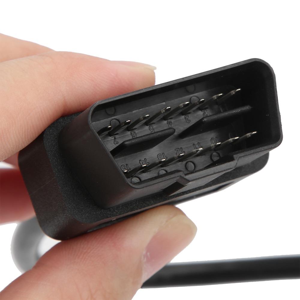 30cm / 11.8Inch Diagnostic Tool Cable 16 Pin Male OBD2 Pigtail Diagnostic Wire Modification