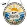 Colorful Light Catcher for Patio Sea Glass Style Acrylic Suncatcher, Catching Hanging Ornament, Decorative Suncatcher Ornament Sun Home Balcony Garden