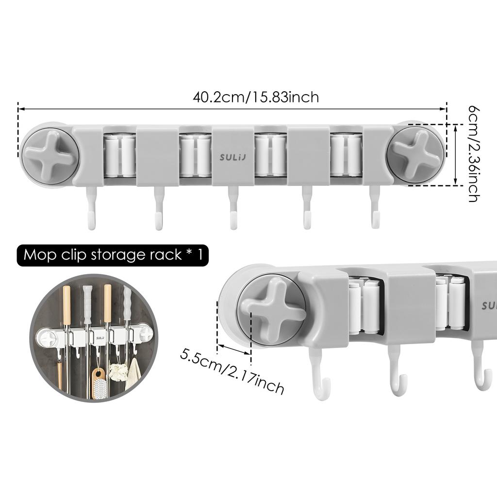 Модернизированный держатель для метлы, многофункциональный держатель для волшебной швабры с вакуумной присоской, настенный органайзер для ванной комнаты слива метлы, НОВЫЙ