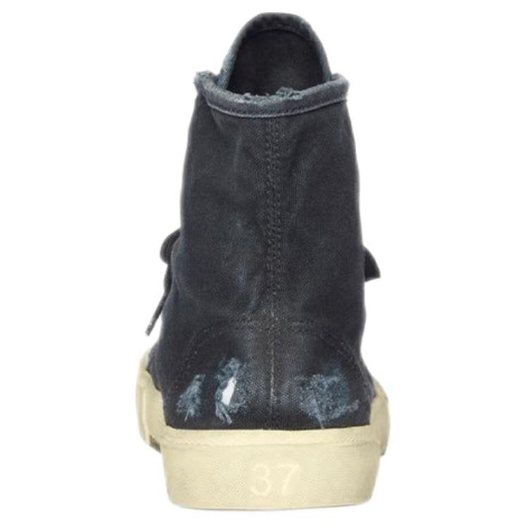 (WMNS) Кроссовки Balenciaga Paris High Top 'Черный потертый деним и белая резина' Женские 688756W3RC11090