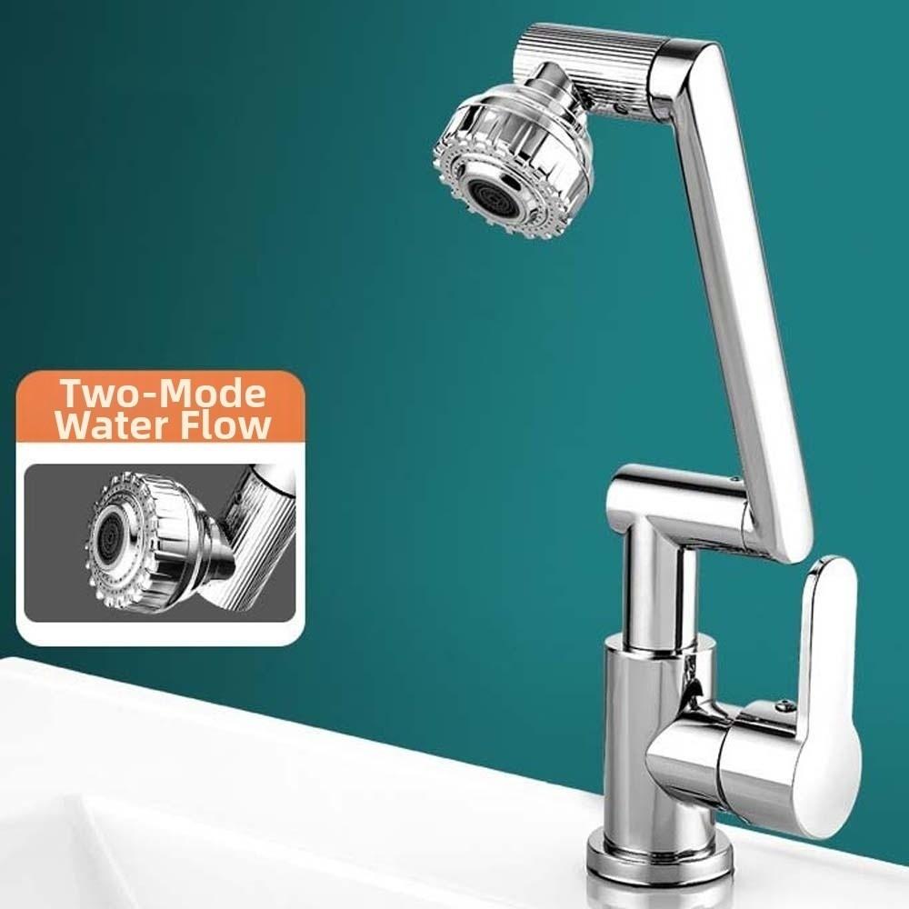 Universal Robotic Arm Faucet Adjustable 360°Rotating Bibcock Dual Mode Faucet  Fixtures Accessories