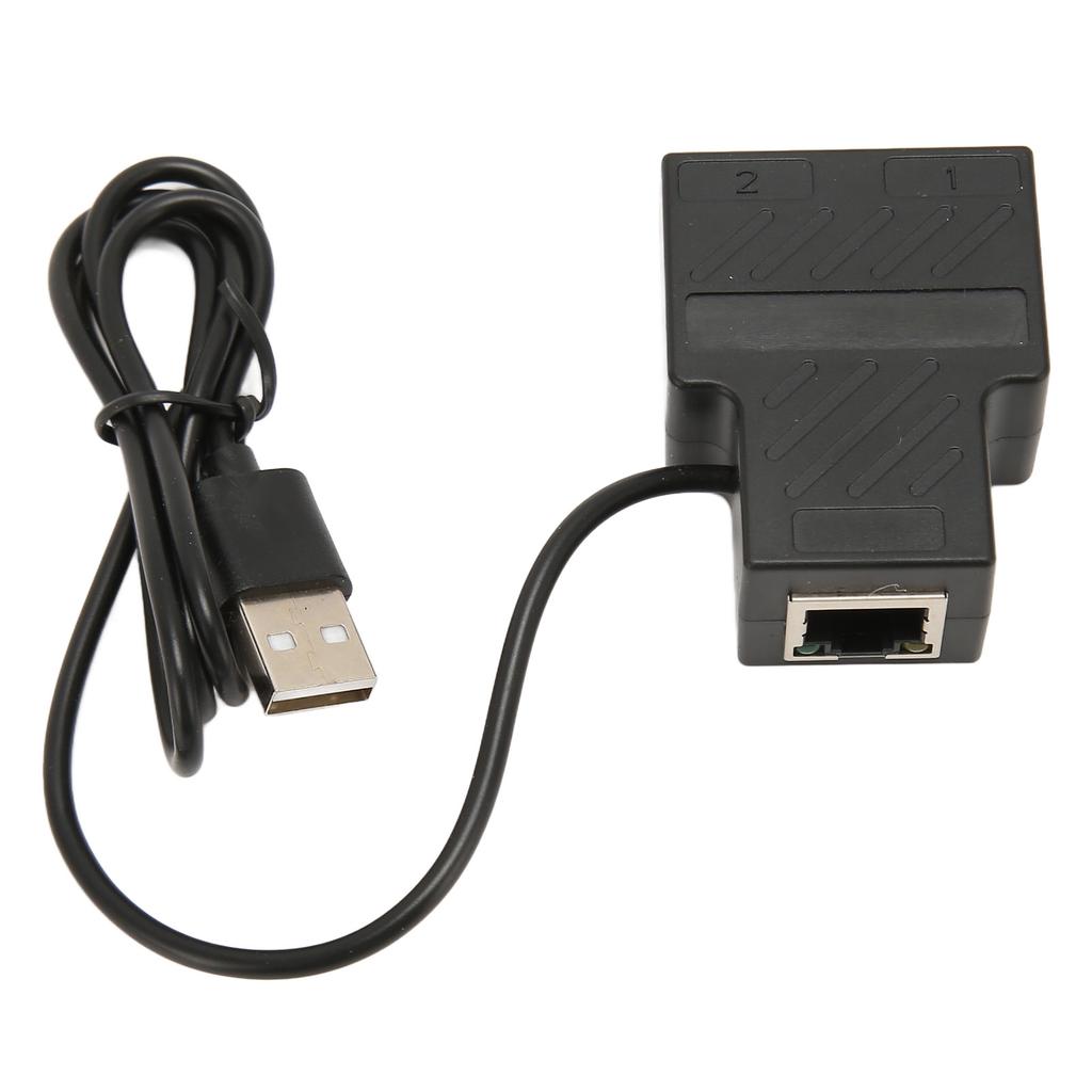 Адаптер-сплиттер RJ45 1 на 2 100 Мбит/с Plug and Play Ethernet-сплиттер Plug LAN сетевой разъем для