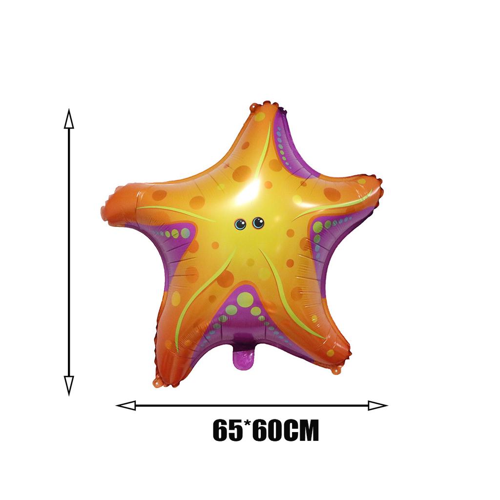 Тема океана, украшение для детской ванны на день рождения, для девочек и мальчиков, морские животные, морские звезды, морские водоросли, пляжный синий воздушный шар, Декор для вечеринки в честь Дня Рождения