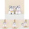 Cute Schnauzer Dog Plush Keychain Fluffy Toy Bag Charm West Highland Terrier