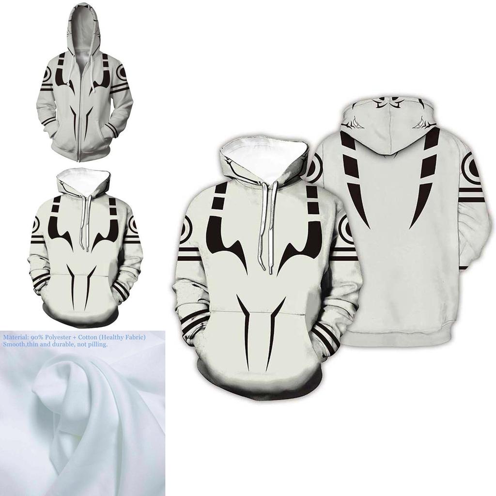 Стильные мужские худи Jujutsu Kaisen с ярким 3D-принтом