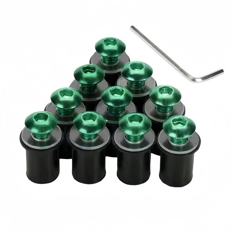 10PCS M5 Windscreen Windshield Bolt Screw Kit For Kawasaki Z900 Z750 Z800 Z650 VERSYS 300 650 1000 ZX6R ZX7R ZX10R ZX14R ZZR