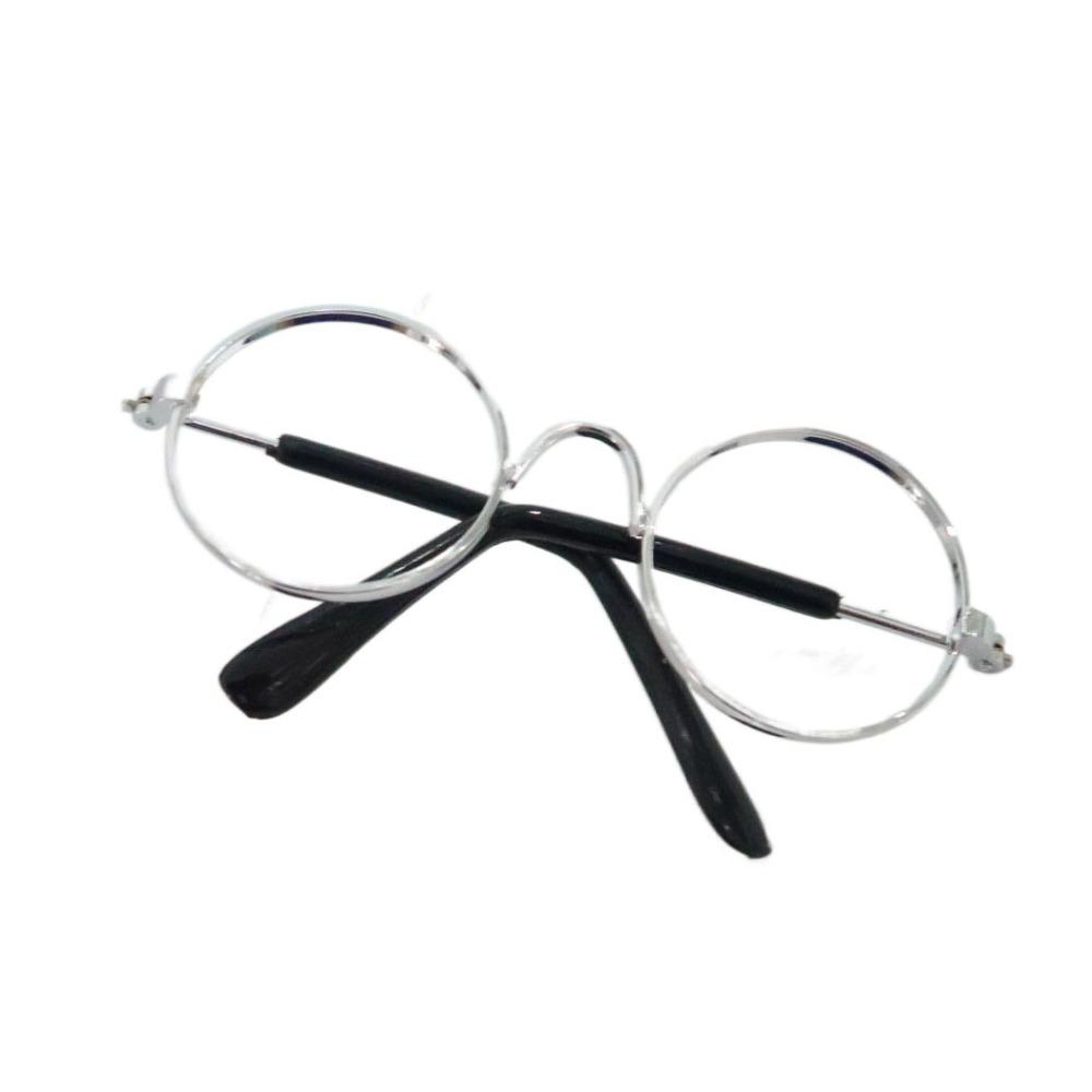 10CM Round Frame Glasses Toys Toy Decorative Glasses Trend Mini Doll Glasses Dolls Accessories