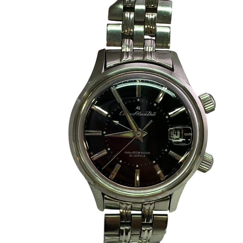 CITIZEN 3-hand date 21 stones Stainless Steel Alarm Date Watches Silver Stainless Steel Used
