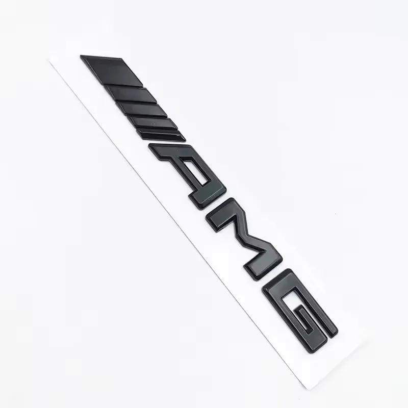 BQAZ9 3D ABS Black E53 Logo Letters TURBO Badge Car Rear Star Sticker Trunk AMG Emblem For Mercedes Benz AMG W212 W213 E Class