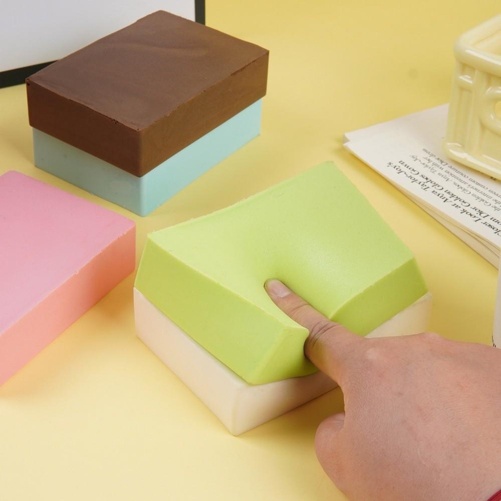 Soft Touch Milk Brick Squishy Toy Wet and Soft Milk Brick Fidget Toy Kids Party