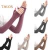 1 Pair Fall Winter Gloves Fingerless Knitted High Elasticity Touchscreen Non-slip Elbow-Length Arm Warmers Arm Sleeves Keep Warm Windproof Cycling