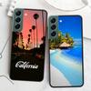 Морские Тропические Пальмы Пляж Чехол для Телефона Для Samsung A16 A26 A36 A56 Galaxy A02S A12 A52S A13 A23 A33 A53 A54 A34 A24 A14 A22 A3