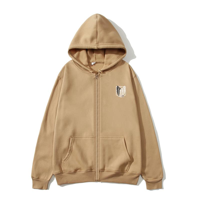 Japan Anime Attack On Titan Women Zip Hoodies Autumn Casual Pullover Sweats Zip Hoodie Fashion Sweatshirts Zip Sweatshirt Clothes