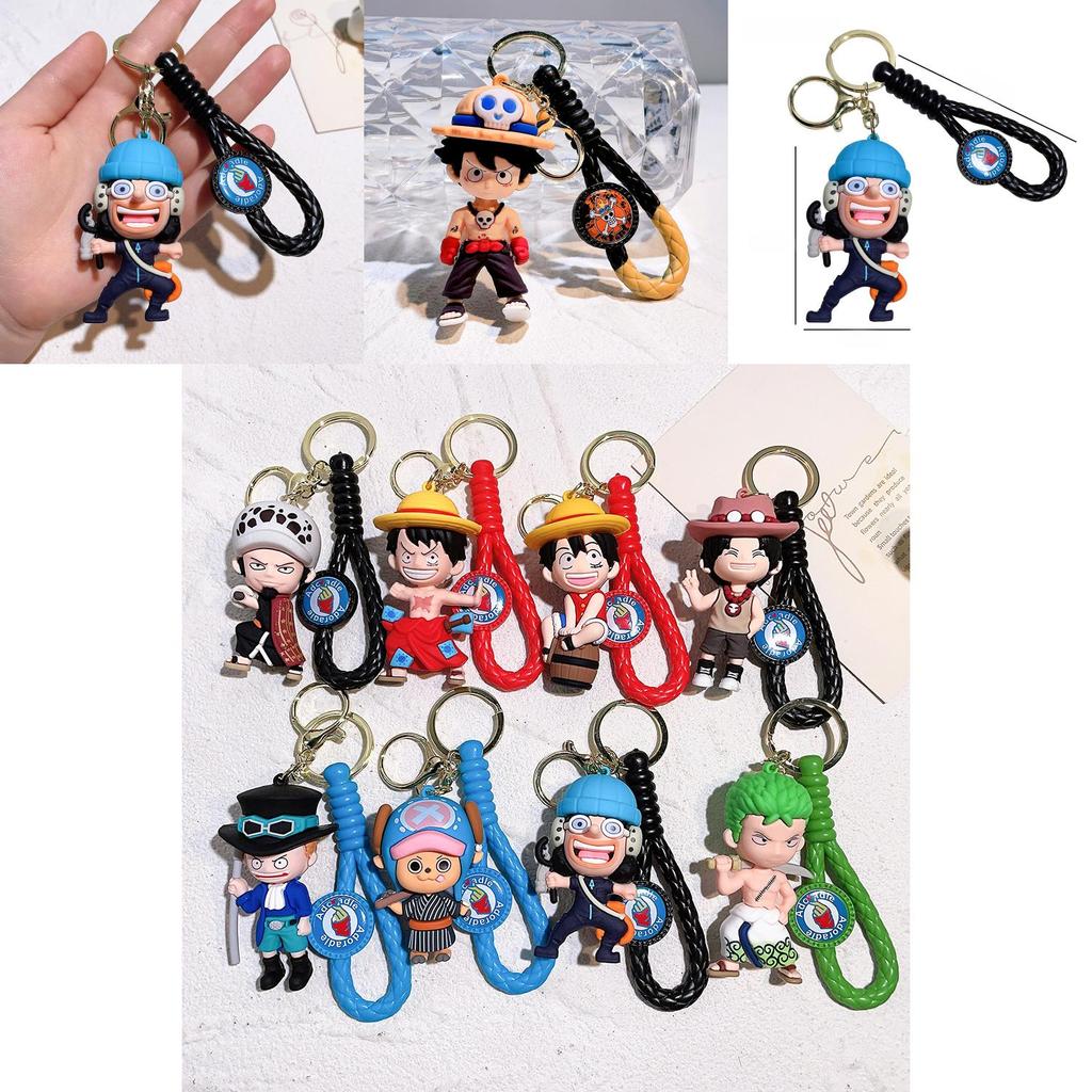 Charming One Piece Keychain Luffy Nami Sanji Zoro Silicone Material Ideal For Parties