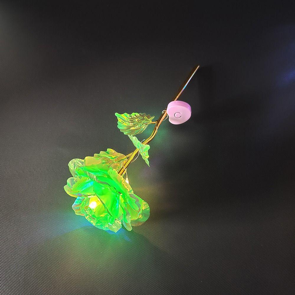 Светодиодный креативный подарок на День святого Валентина, фольгированное розовое золото, роза, которая длится вечно, декор для свадьбы, любовное освещение, розы, креативный подарок