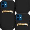 Card Case Silikonowe Etui Portfel Z Kieszonką Na Kartę Dokumenty Do Samsung Galaxy S22+ (S22 Plus) Czarny
