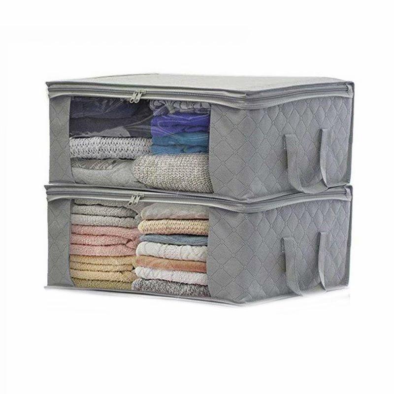 1/2/3Pcs Clothing Wardrobe Organizer Bag Clothes Blanket Quilt Closet Box Bag Home Foldable Storage