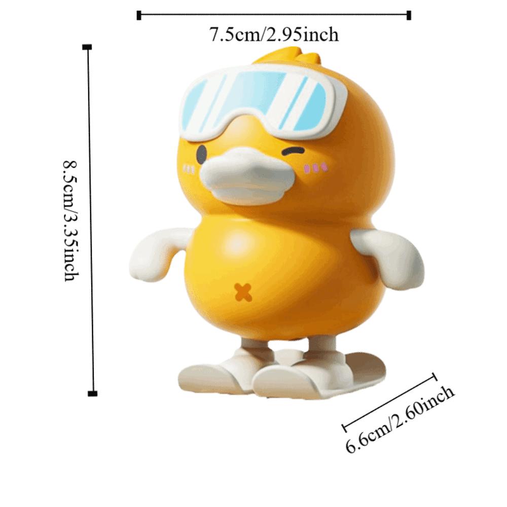 Yellow Duck Skiing duck toy Clockwork Design Jumping Duck Toy Clockwork Duck Toy Baby Training