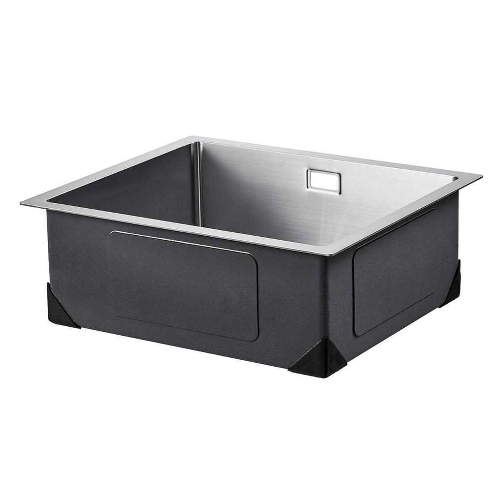 50cm Kitchen Sink Undermount Single Bowl Drop-In Basin Stainless Steel Bar